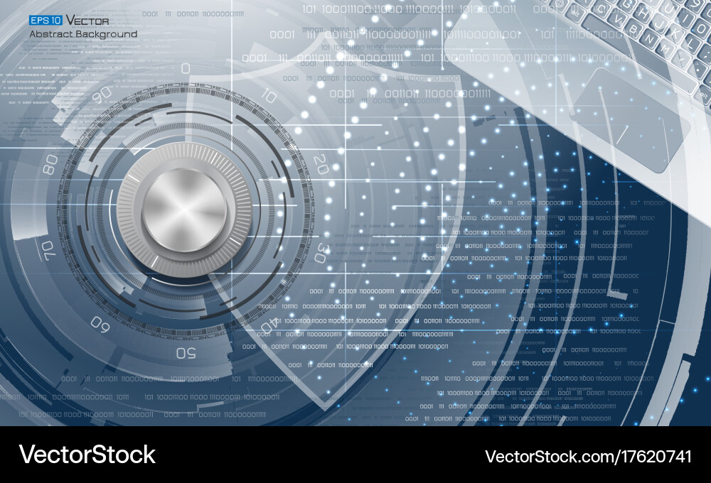 Data Security Abstract Background vector image