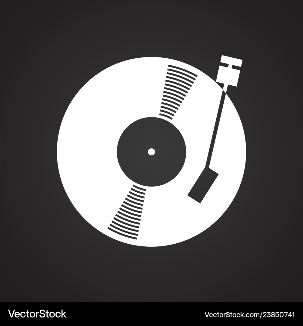 Data storage device icon on black background Data storage device icon on black background vector image