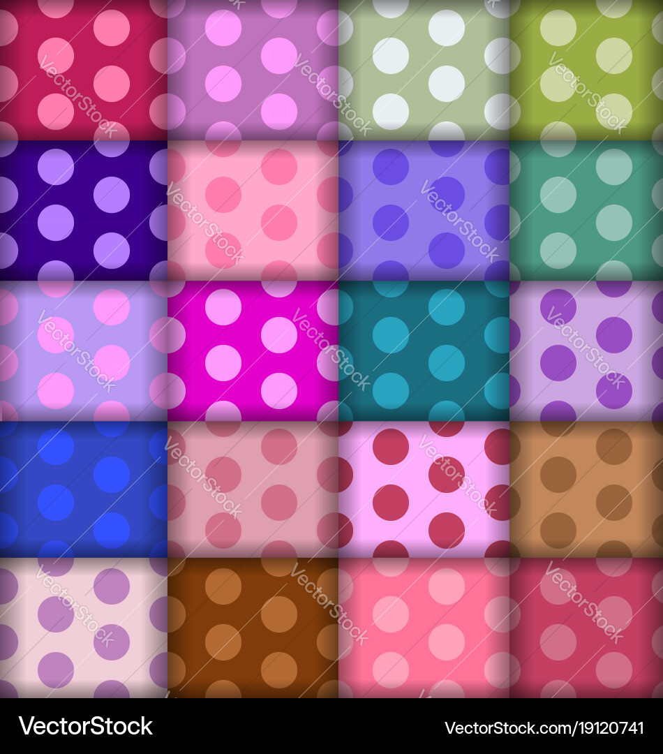 Dots patterns vector image