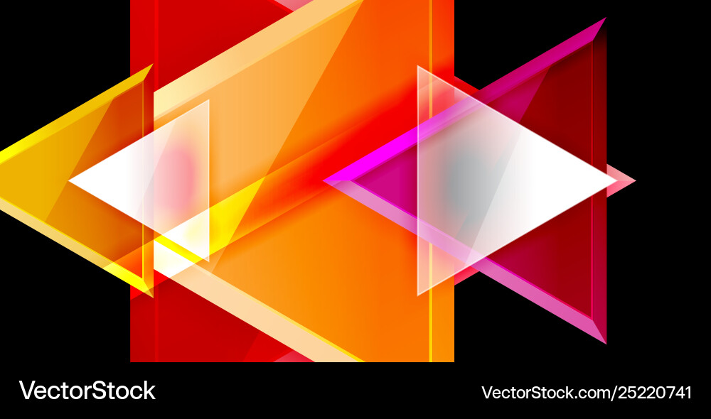 Dynamic triangle composition abstract background Dynamic triangle composition abstract background Vector Image