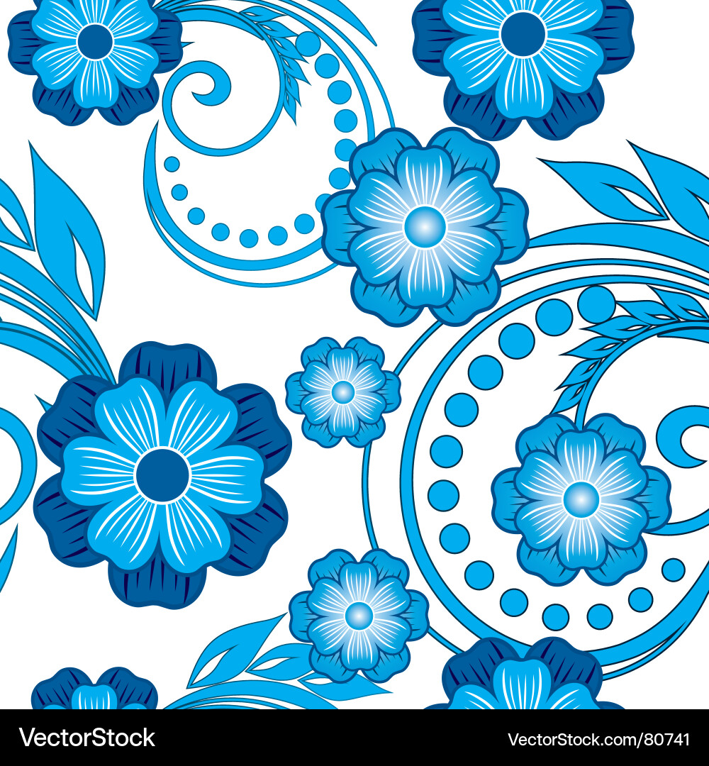 Floral Seamless Pattern vector image