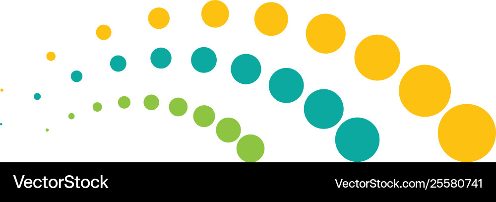 Halftone spine circle dots Vector Image