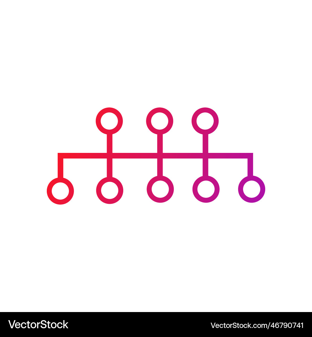 Hierarchy gradient icon Vector Image