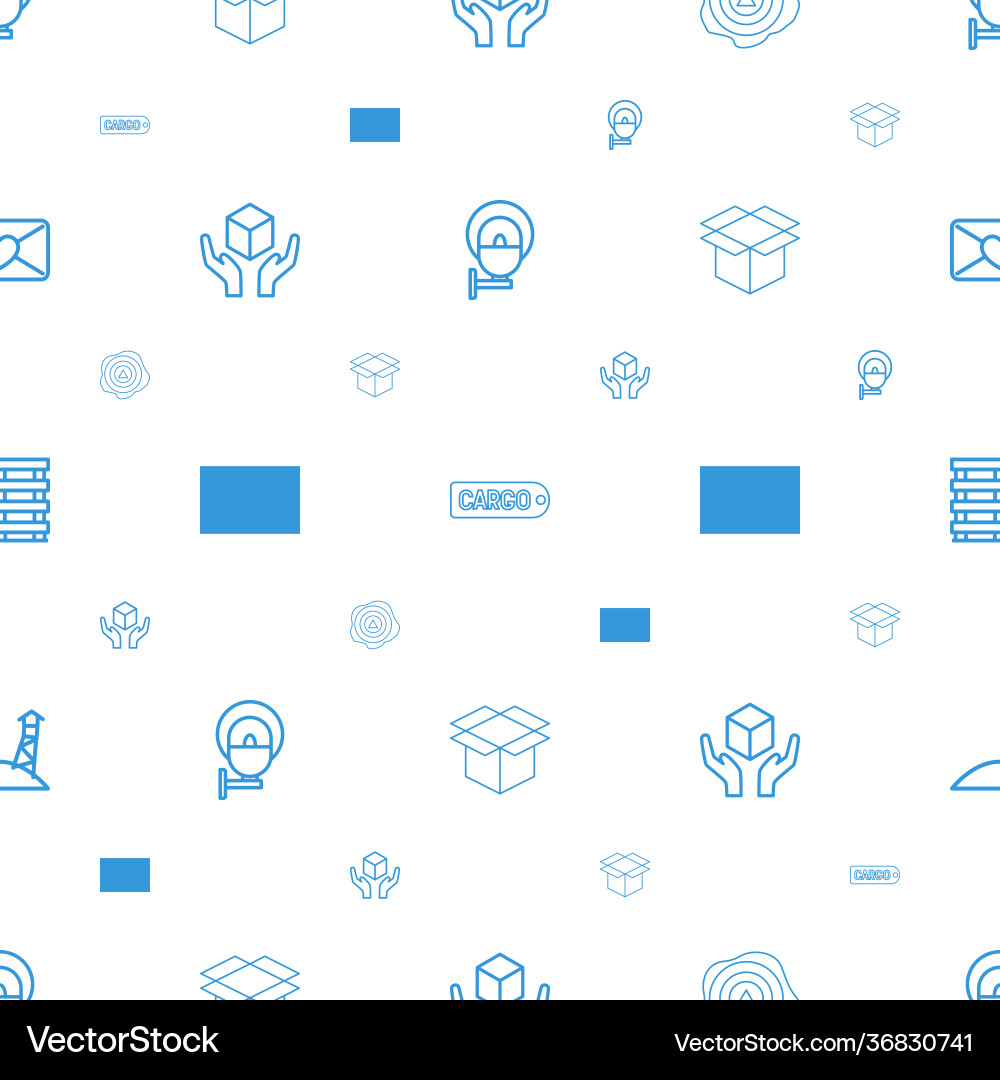 Post icons pattern seamless white background Vector Image