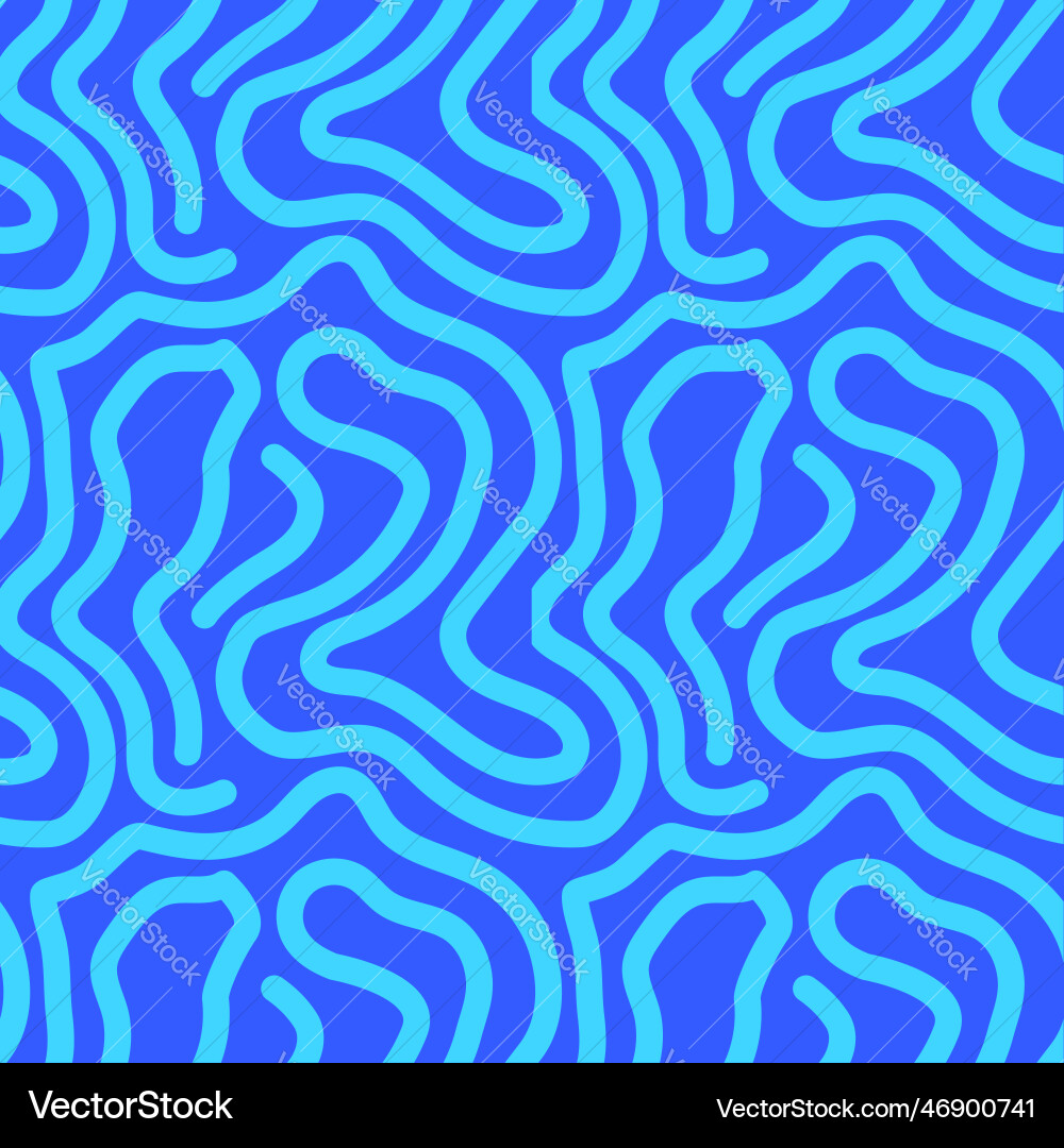 Seamless abstract pattern with curved lines vector image
