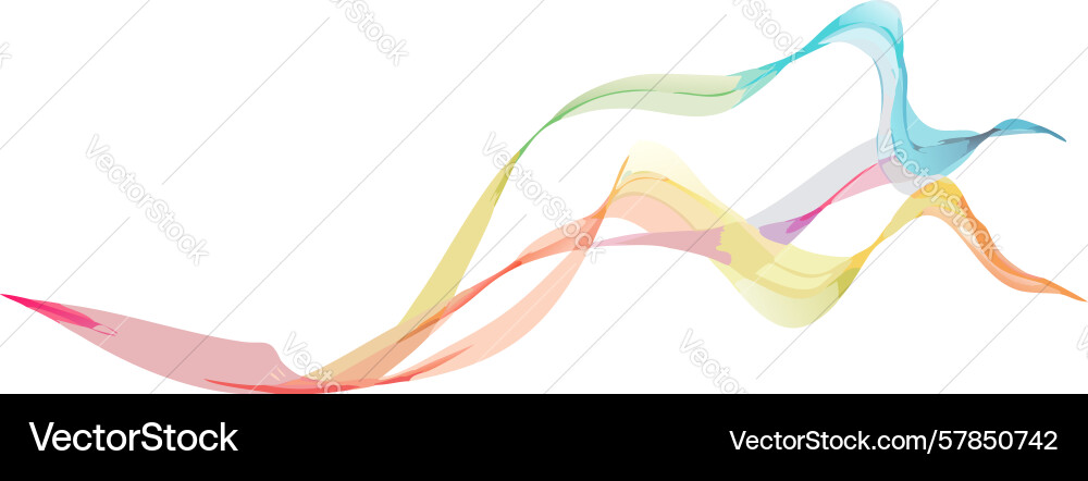 Abstract colorful flowing lines gradient design Vector Image