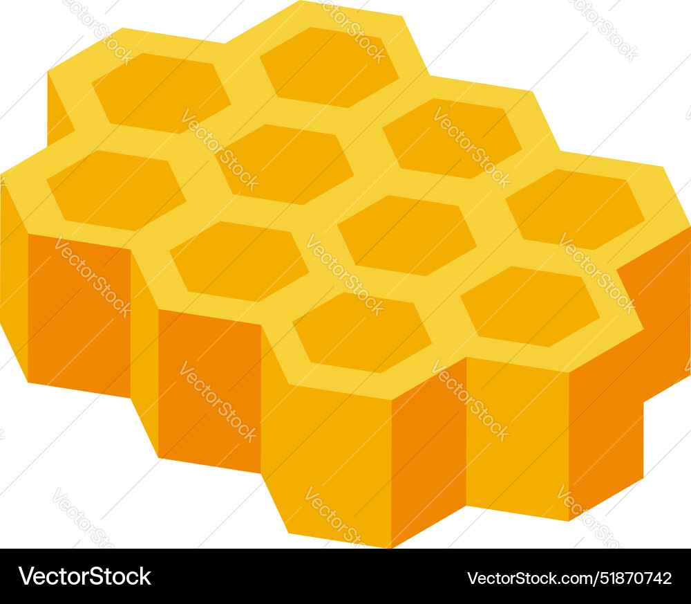 Honeycomb structure forming a pattern of hexagons Honeycomb structure forming a pattern of hexagons vector image