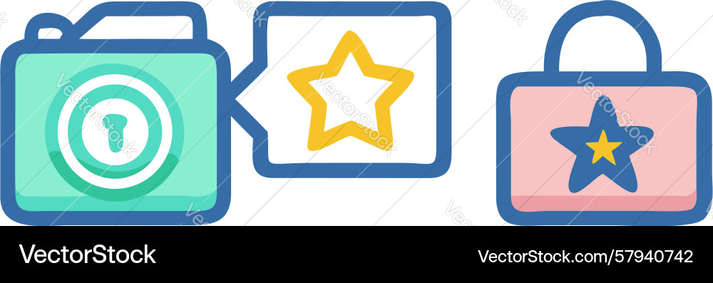 Secure Photo Access Icon Vector Image