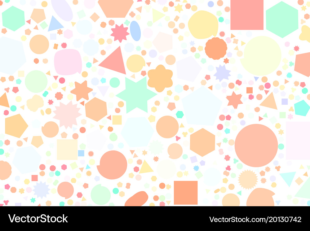 Shape pattern background for graphic design vector image