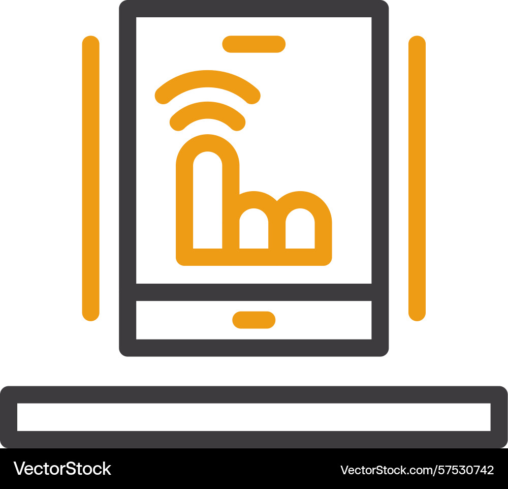 Touchscreen two color icon Vector Image