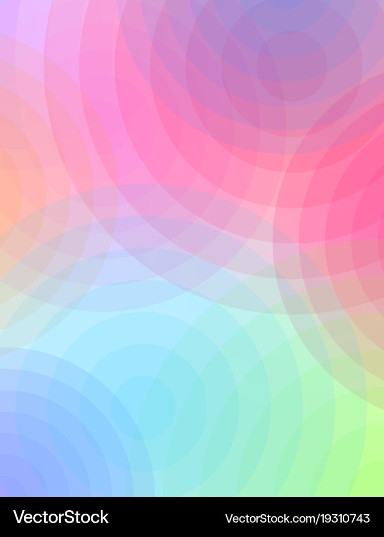 Abstract circles of color and transparency Vector Image