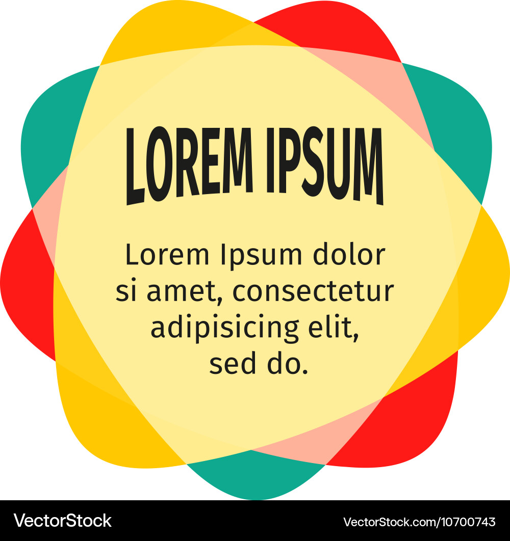 Bright design elements for the abstract colorful vector image