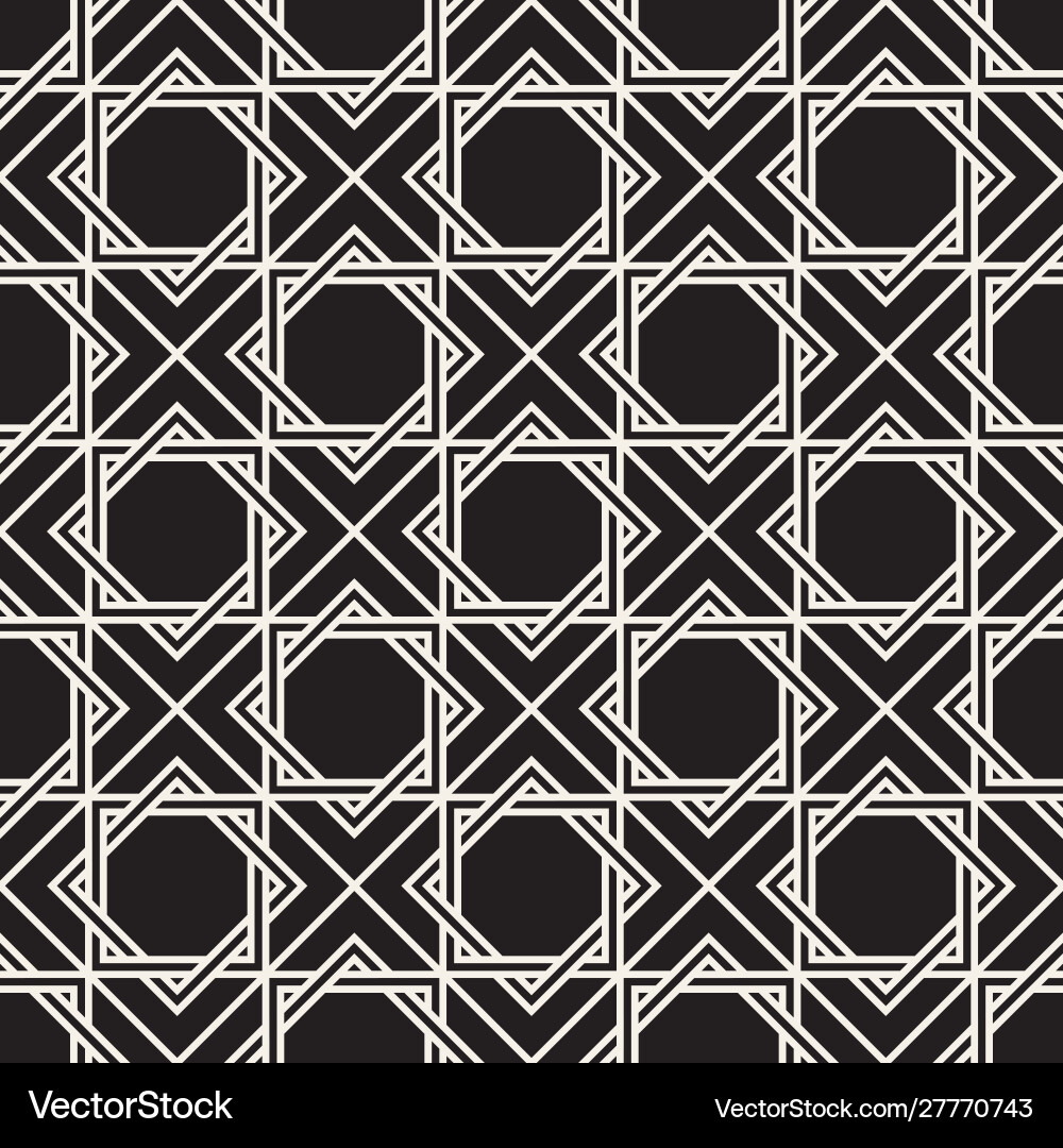 Geometric Line Pattern - Tiling Vector Image