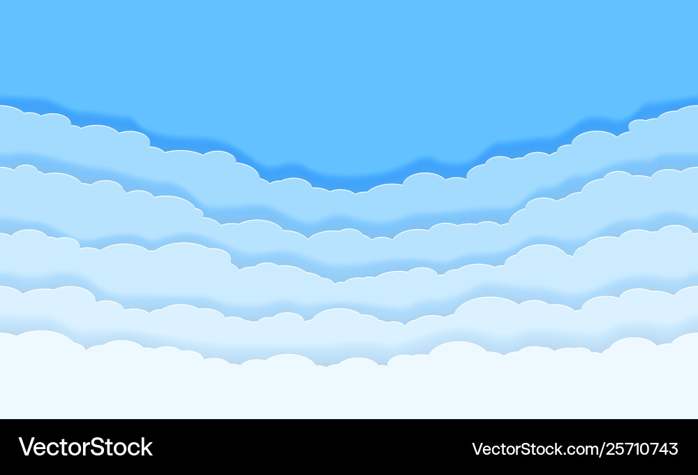 Horizontal seamless clouds skyline repeat texture Horizontal seamless clouds skyline repeat texture Vector Image