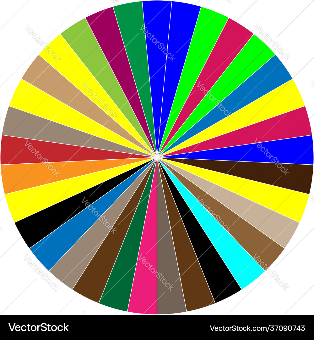Segmented circle pie graph chart infographics Segmented circle pie graph chart infographics Vector Image