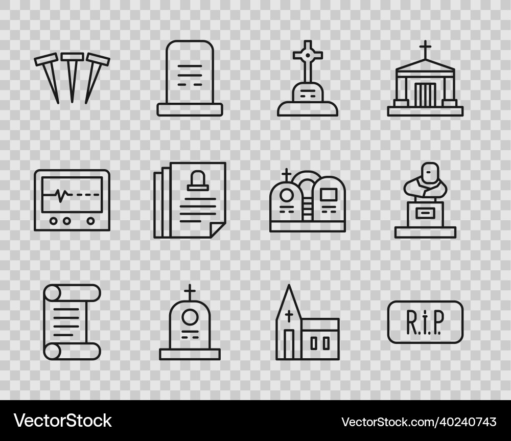 Set line decree parchment scroll speech bubble Set line decree parchment scroll speech bubble vector image