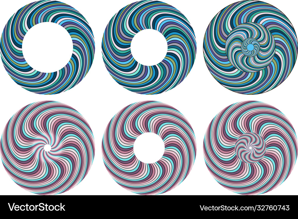 Set round design elements Set round design elements vector image