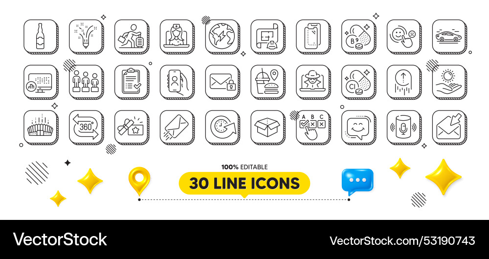 Smartphone glass correct checkbox and open mail Smartphone glass correct checkbox and open mail vector image