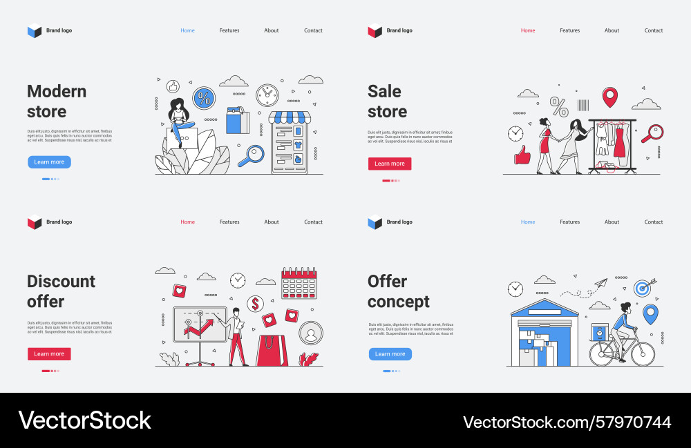 A versatile web template A versatile web template Vector Image
