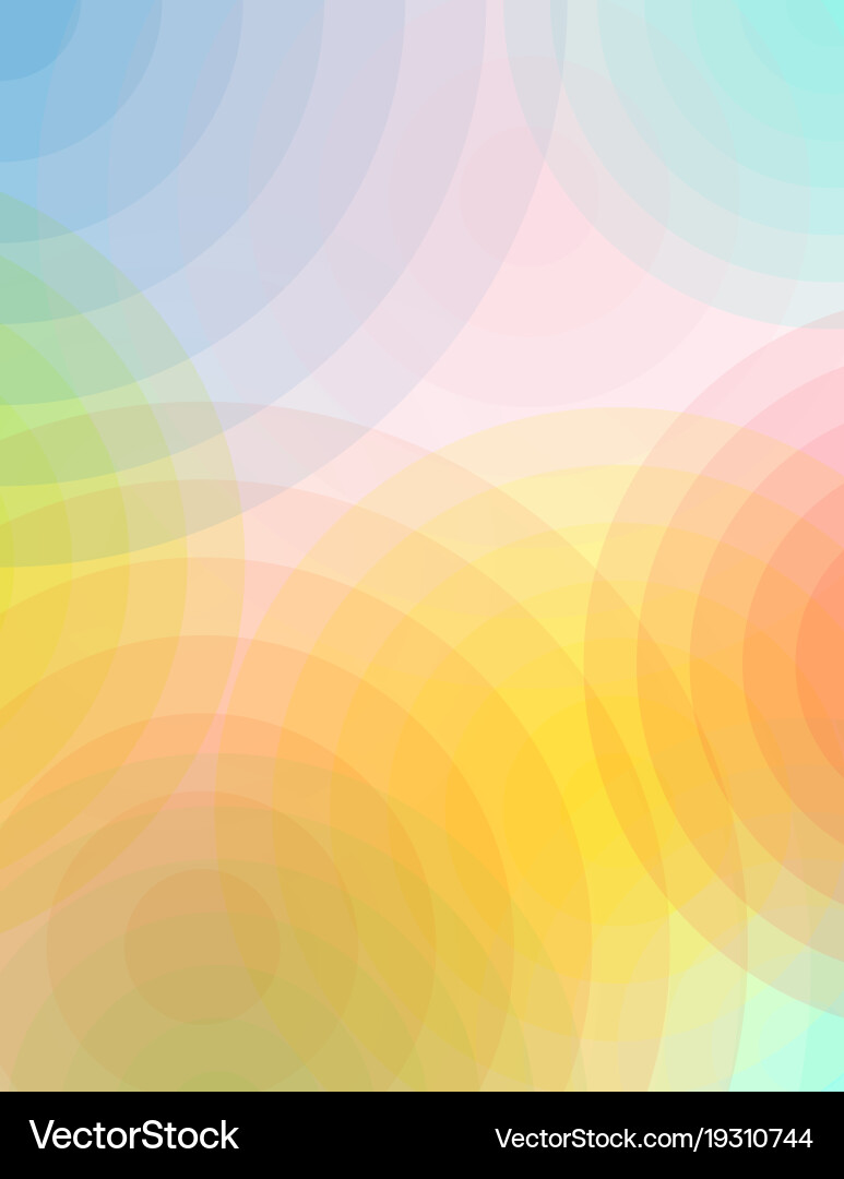 Abstract circles of color and transparency vector image