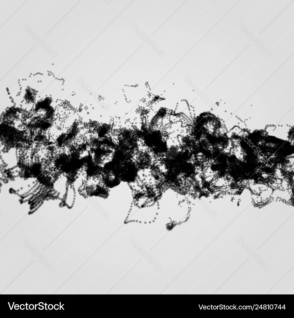 Array with dynamic particles abstract background Array with dynamic particles abstract background vector image