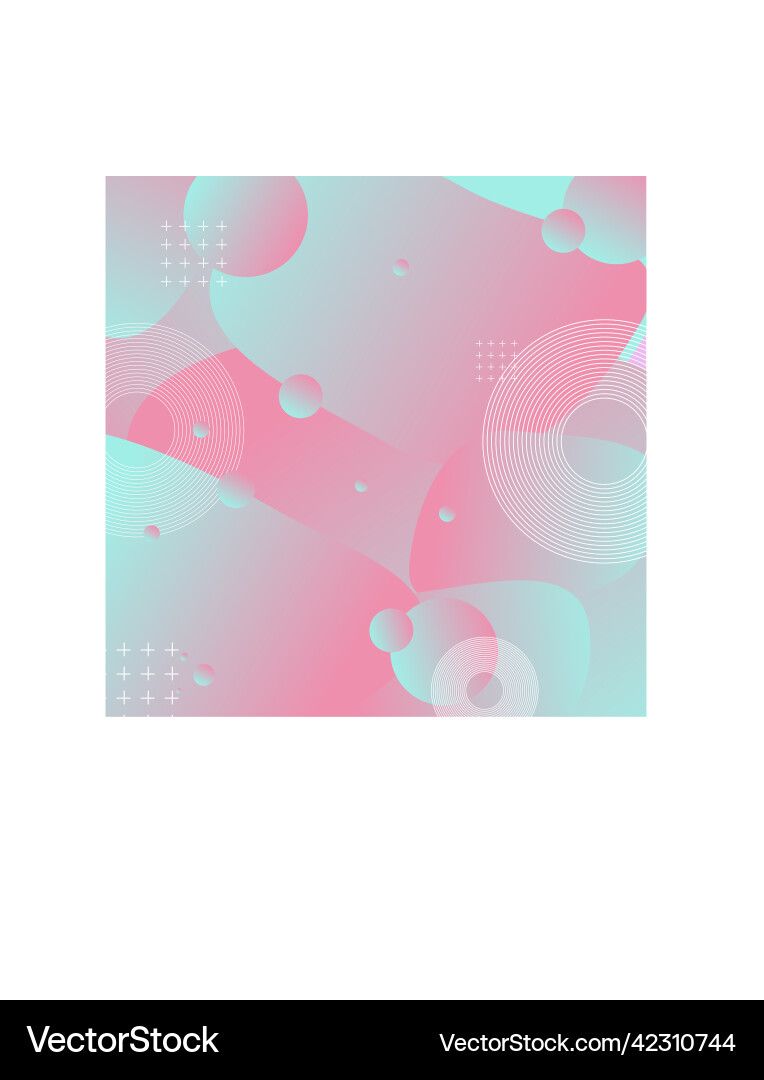 Bright abstract background the balls are gradient Vector Image