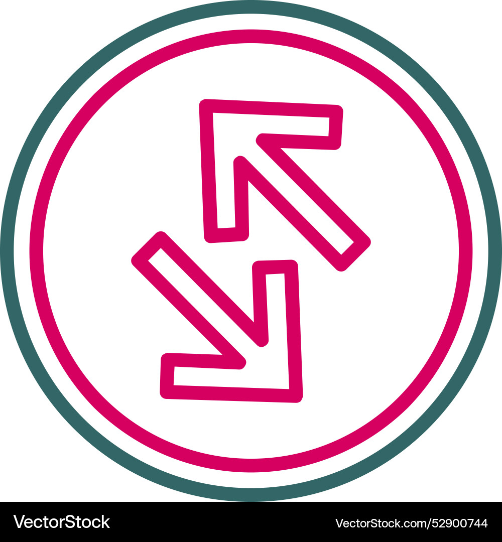 Exchang arrow icon design Vector Image