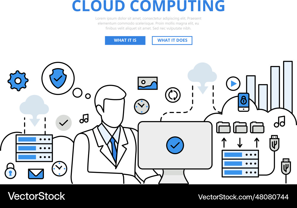 Inhalt des Cloud Computing-Datenspeichers Inhalt des Cloud Computing-Datenspeichers vektorbild