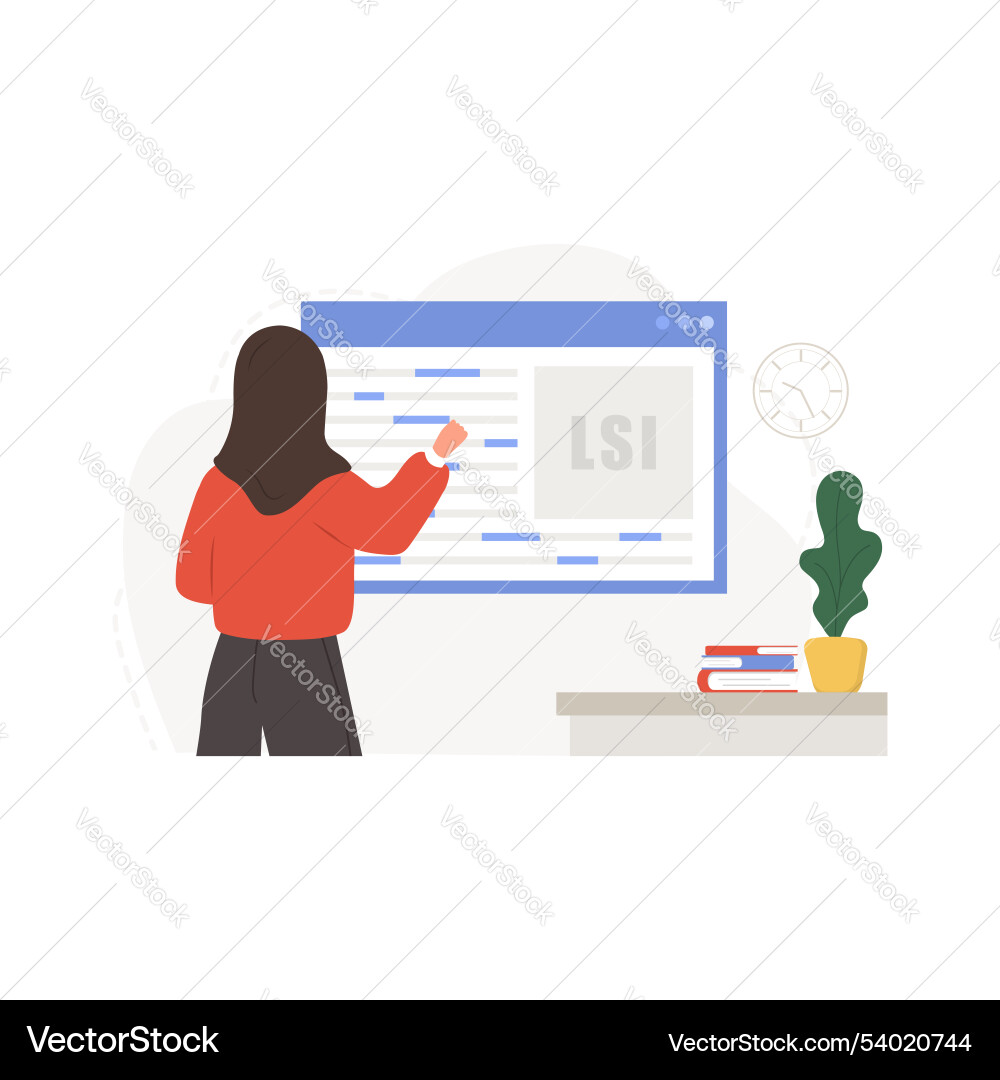 Lsi keyword service latent semantic indexing key Lsi keyword service latent semantic indexing key vector image