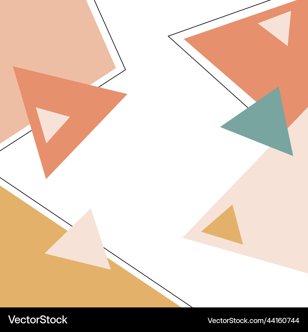 Modern geometric triangle pattern color Modern geometric triangle pattern color vector image