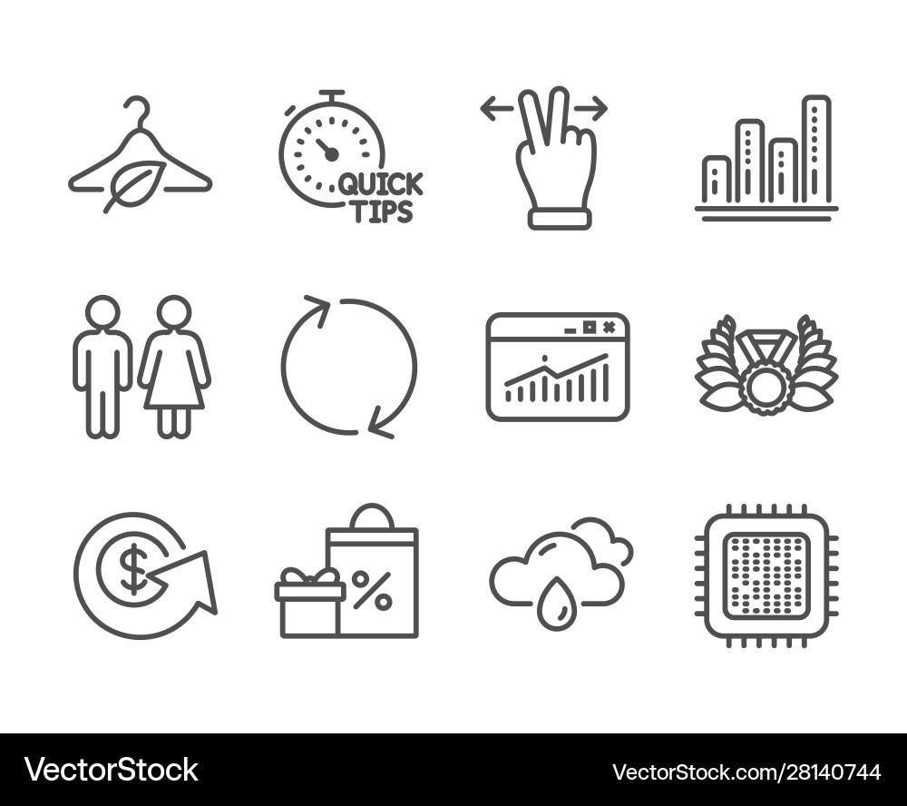 Set business icons such as cpu processor Set business icons such as cpu processor vector image