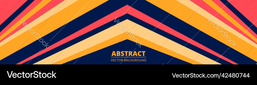 Triangular Retro Pattern Vector Image