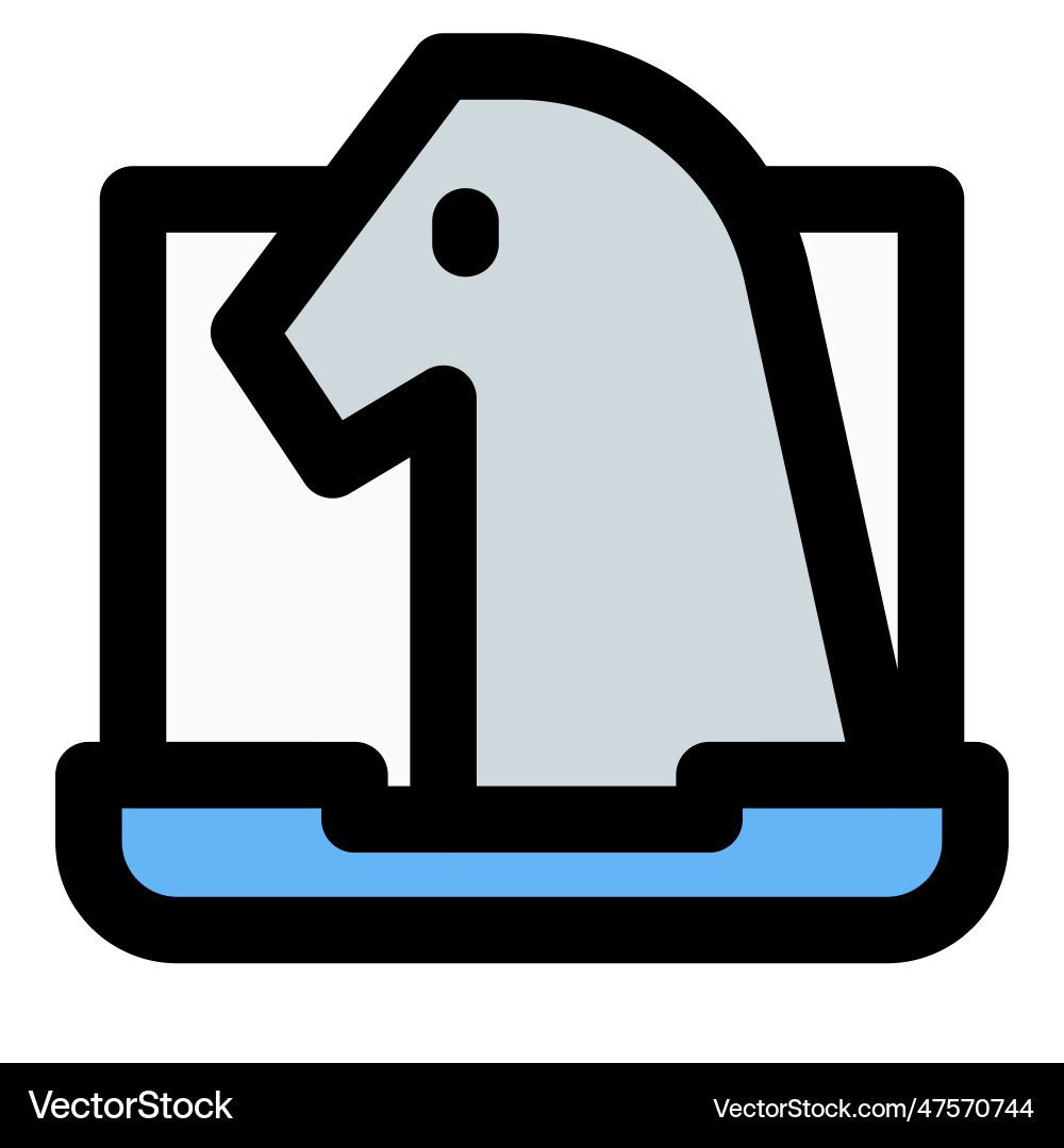 Trojan a type of computer malware vector image