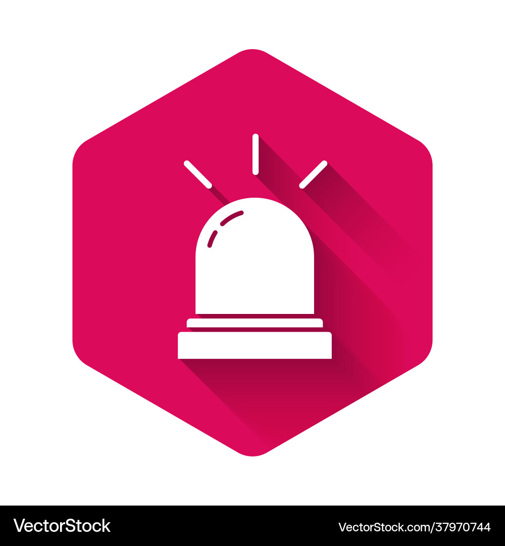 White motion sensor icon isolated with long shadow White motion sensor icon isolated with long shadow vector image
