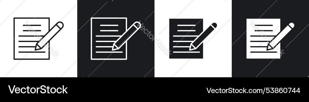 Writing icon set Writing icon set vector image