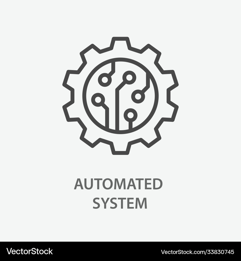 Automated System Icon vector image