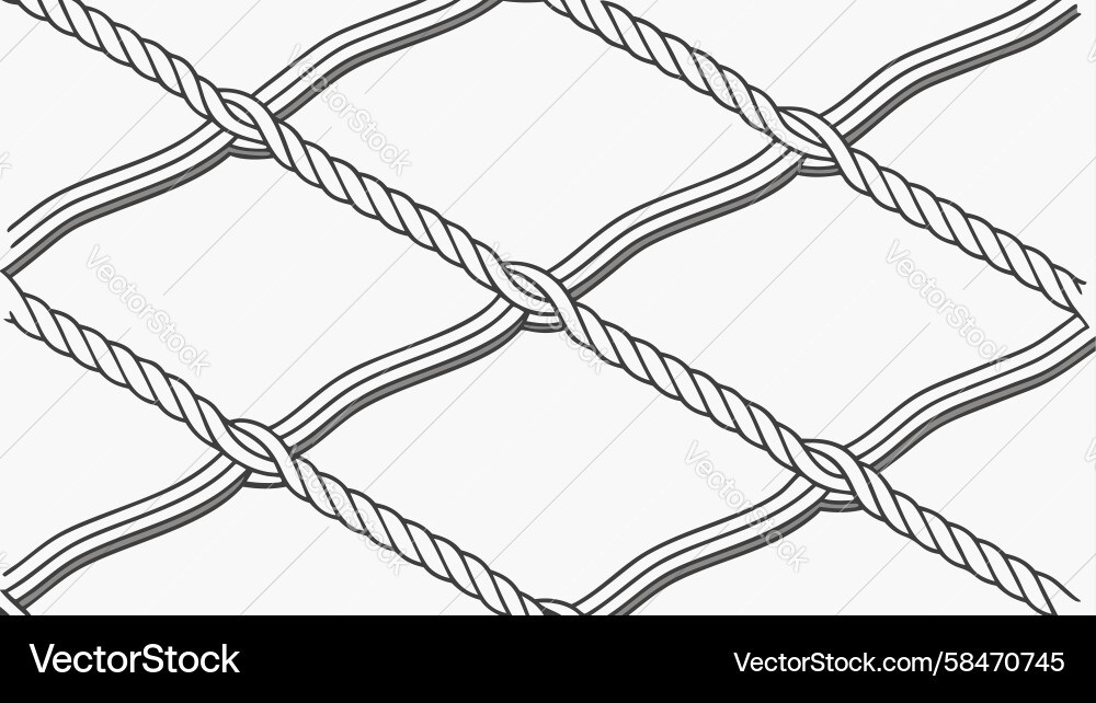 Intricate Rope Net Background Vector Image