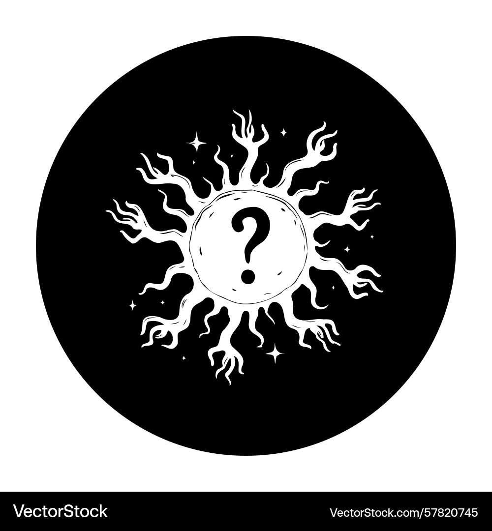 Mysterious symbolic unveiling the unknown concept Mysterious symbolic unveiling the unknown concept Vector Image