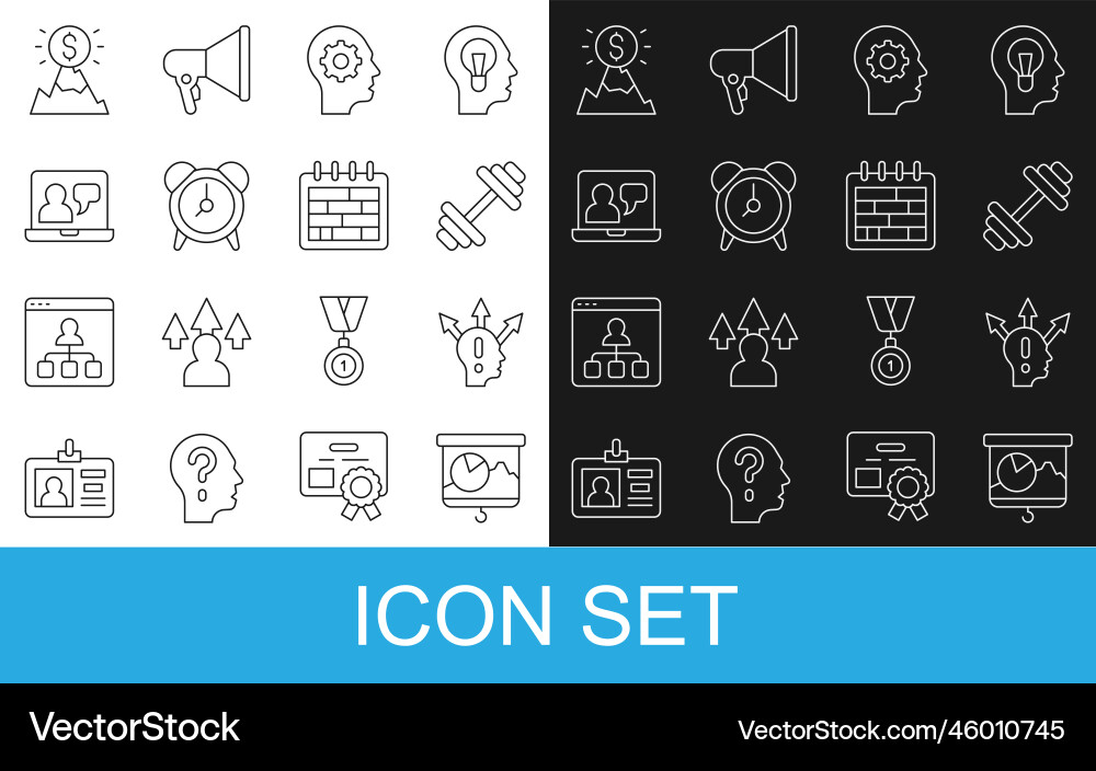 Set line chalkboard with chart project team base Set line chalkboard with chart project team base vector image