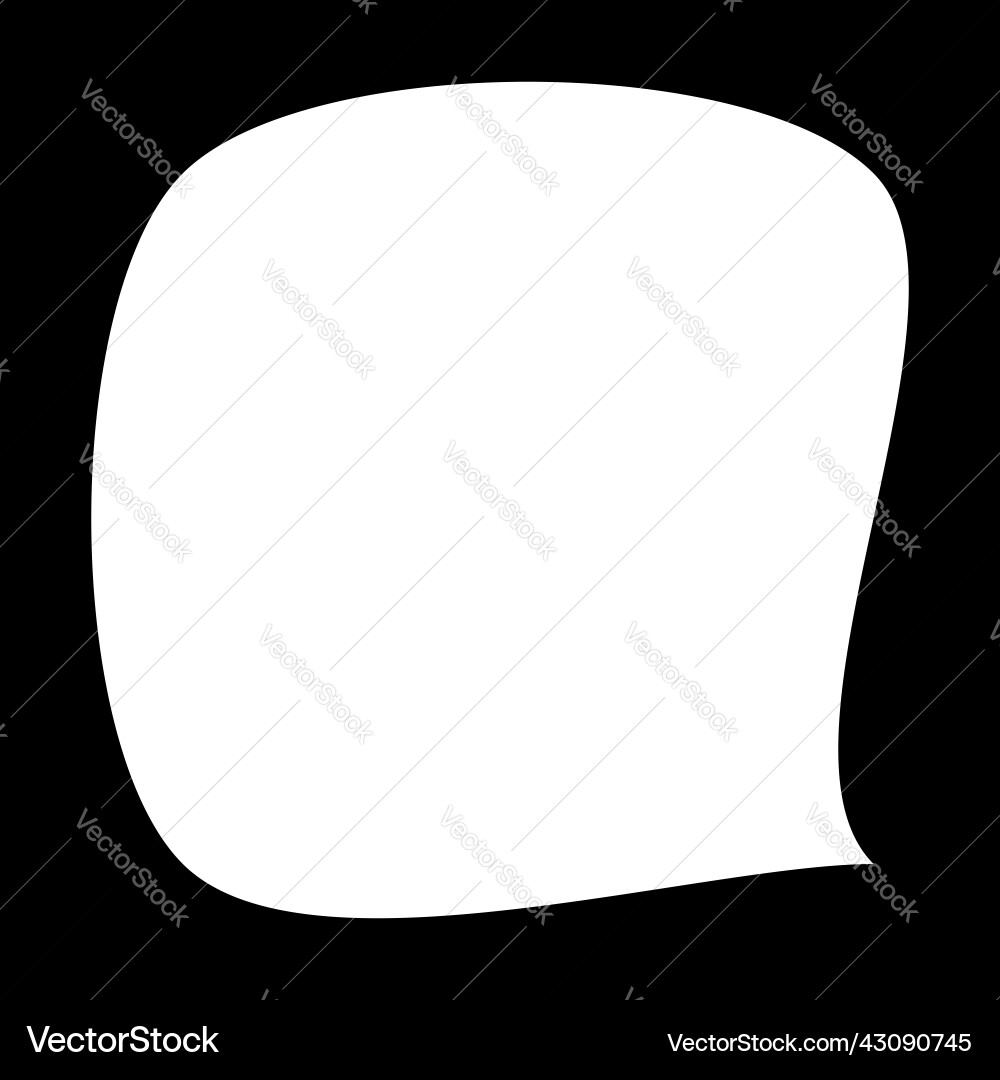 Simple rounded organic shape design element Simple rounded organic shape design element vector image
