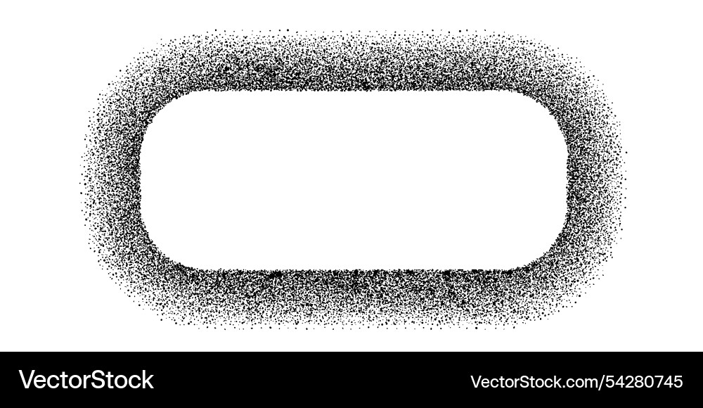 Stencil rounded rectangular frame made Stencil rounded rectangular frame made vector image