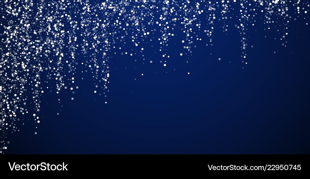 Subtle White Dot Christmas Snow Background Vector Image