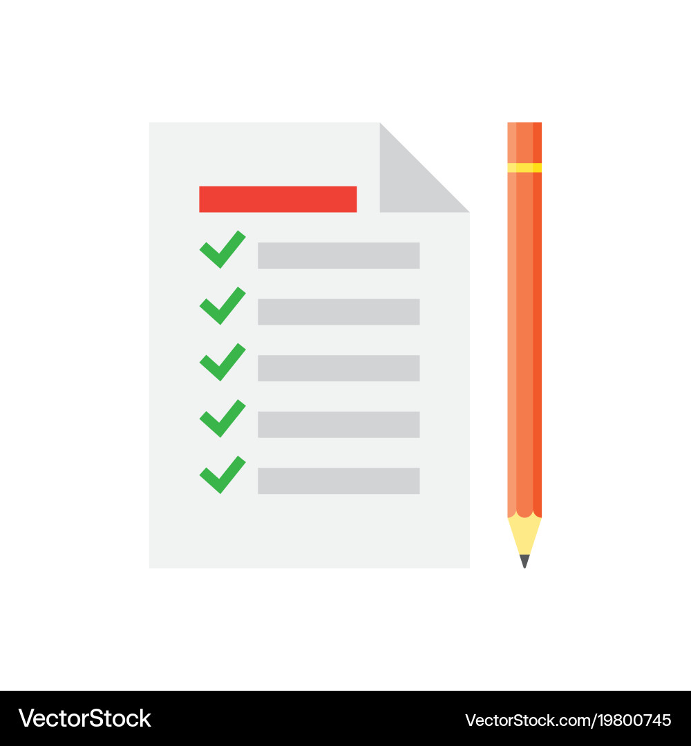 Task Checklist Icon - To Do List vector image