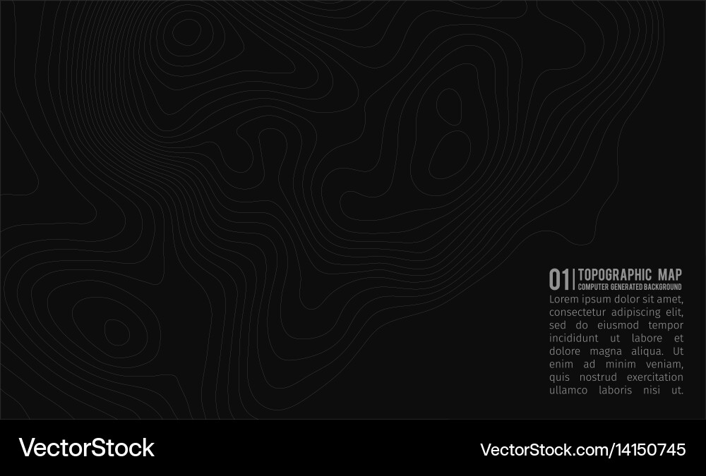 Topographic map background with space for copy vector image