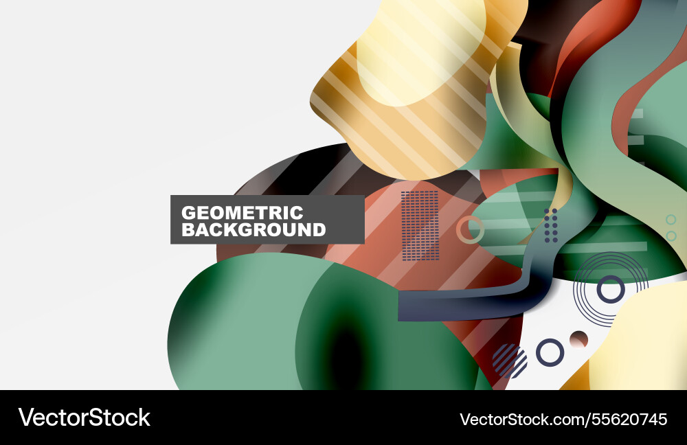 Vibrant abstract background overlapping shapes Vibrant abstract background overlapping shapes vector image
