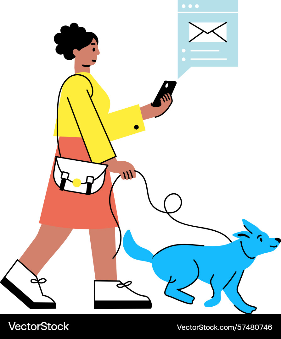 A flat style showing person giving Vector Image