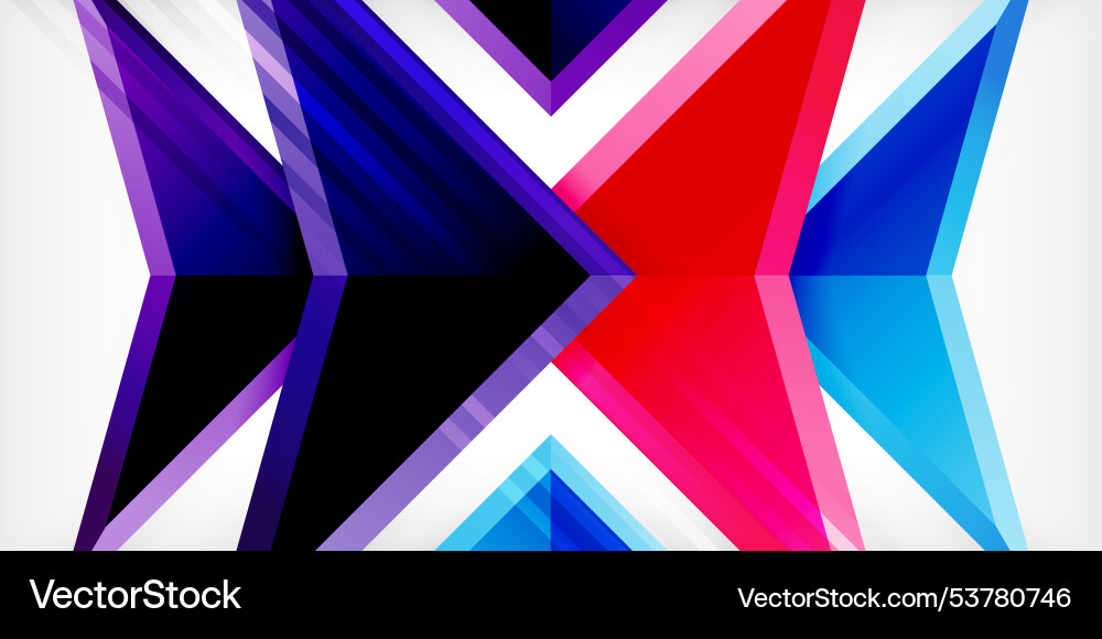Abstract background color triangles and arrows Abstract background color triangles and arrows Vector Image
