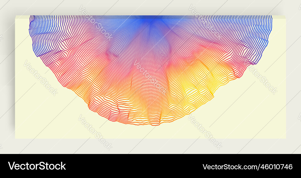 Abstract background with dynamic particles Vector Image