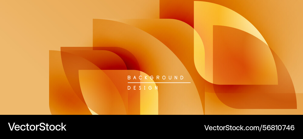 Abstract orange design overlapping shapes create Abstract orange design overlapping shapes create Vector Image
