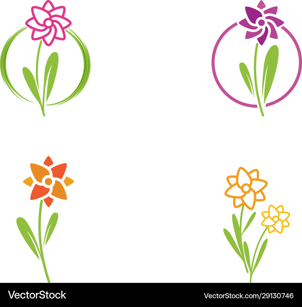 Beauty florist icon design Beauty florist icon design vector image